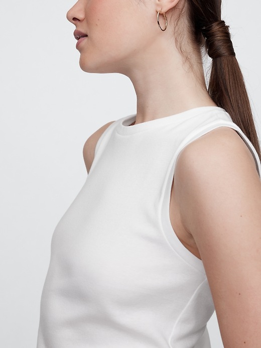 Ribbed Shell Tank Top