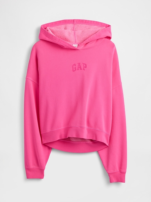 Image number 5 showing, Relaxed Gap Mini-Logo Cropped Hoodie