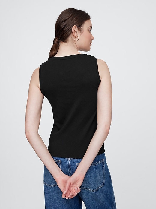 Image number 2 showing, Ribbed Shell Tank Top