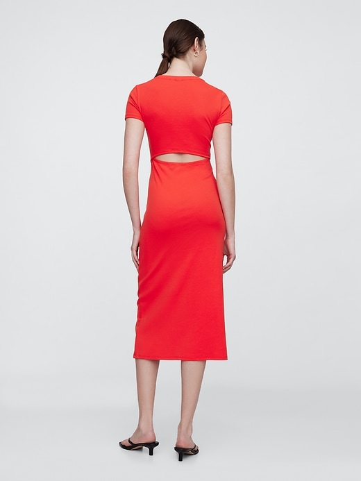 Image number 2 showing, Cutout Maxi T-Shirt Dress