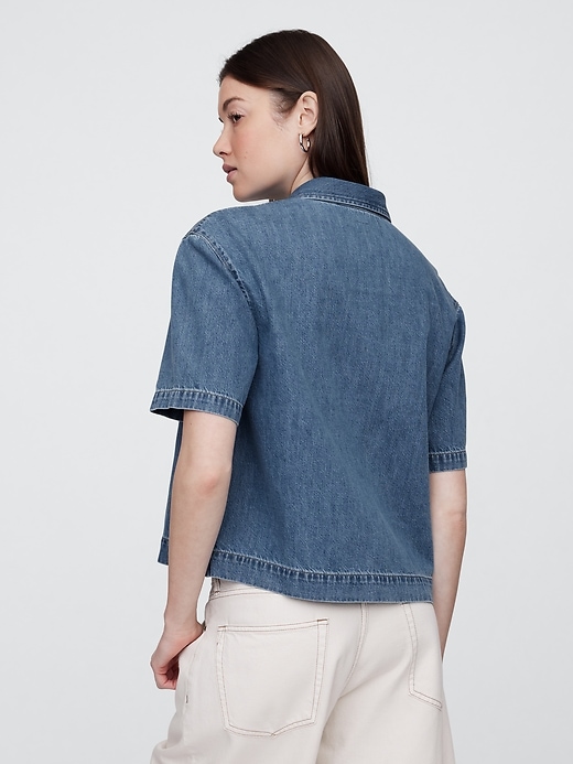 Image number 2 showing, Boxy Denim Shirt