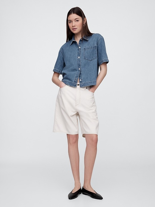 Boxy Denim Shirt