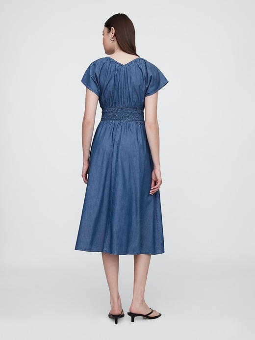 Image number 2 showing, Smocked V-Neck Maxi Dress