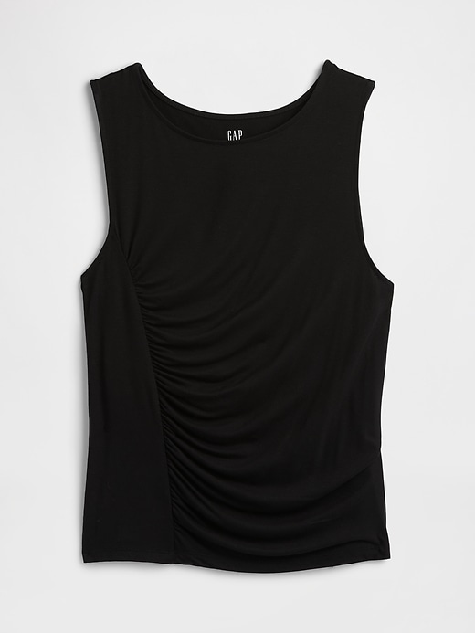 Image number 5 showing, Luxe Ribbed Ruched Tank Top