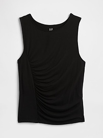 Asymmetrical Ruched Tank Top