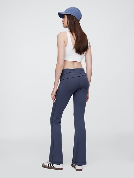 Image number 2 showing, Foldover Flare Leggings