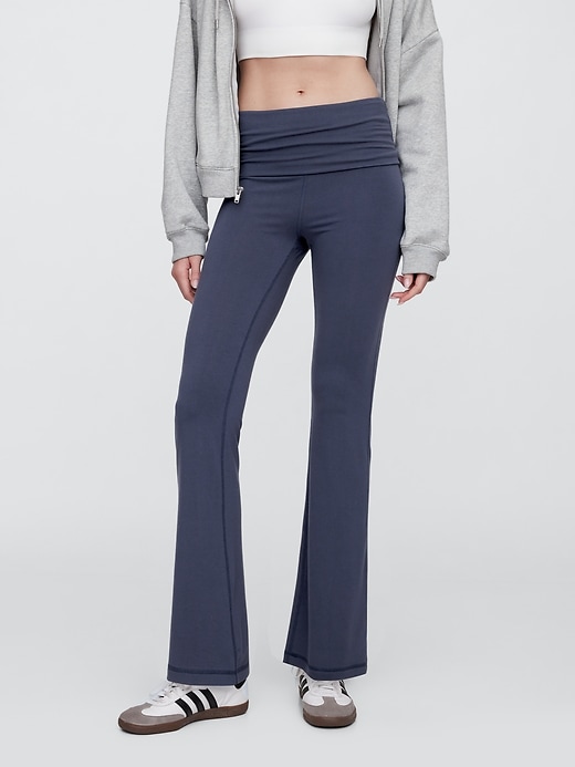 Image number 3 showing, Foldover Flare Leggings