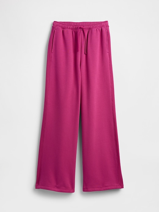Image number 5 showing, Fleece Rib-Seam Wide-Leg Pants