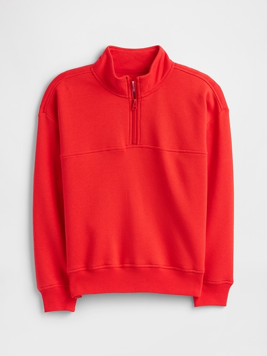Image number 1 showing, Kids Relaxed Quarter-Zip Sweatshirt