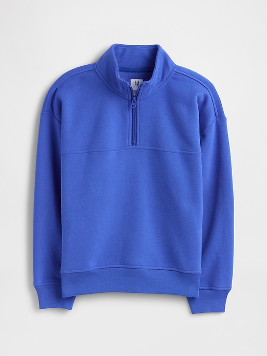 Image number 1 showing, Kids Relaxed Quarter-Zip Sweatshirt