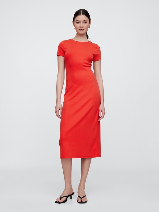 Image number 1 showing, Cutout Maxi T-Shirt Dress