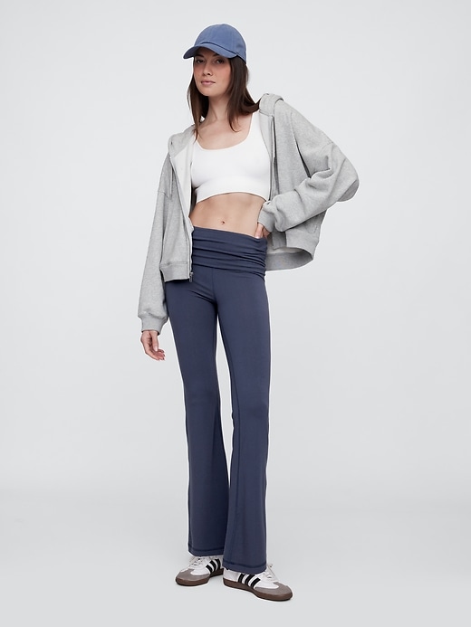 Image number 1 showing, Foldover Flare Leggings