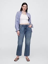 Low Rise SuperSoft Relaxed Straight Crop Jeans