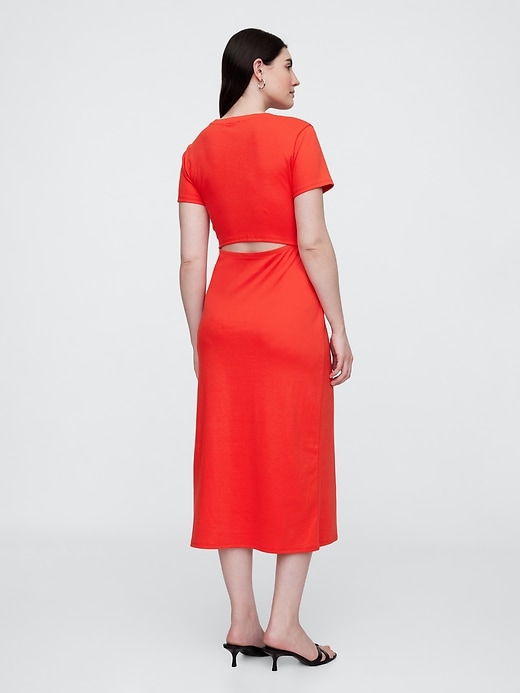 Image number 5 showing, Cutout Maxi T-Shirt Dress