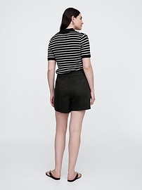 High Rise 4" Khaki Girlfriend Shorts