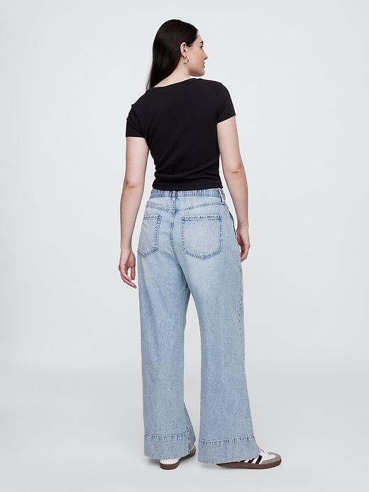 Image number 6 showing, High Rise SuperLight Wide-Leg Jeans