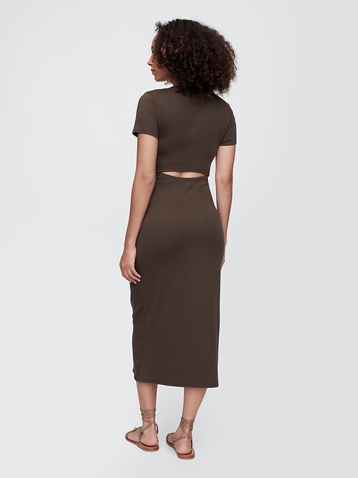 Image number 2 showing, Cutout Maxi T-Shirt Dress