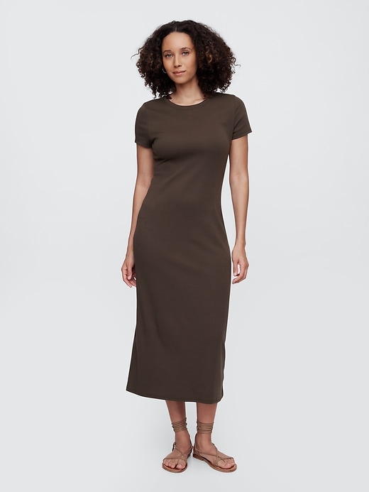 Image number 1 showing, Cutout Maxi T-Shirt Dress