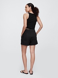 High Rise 4" Khaki Girlfriend Shorts