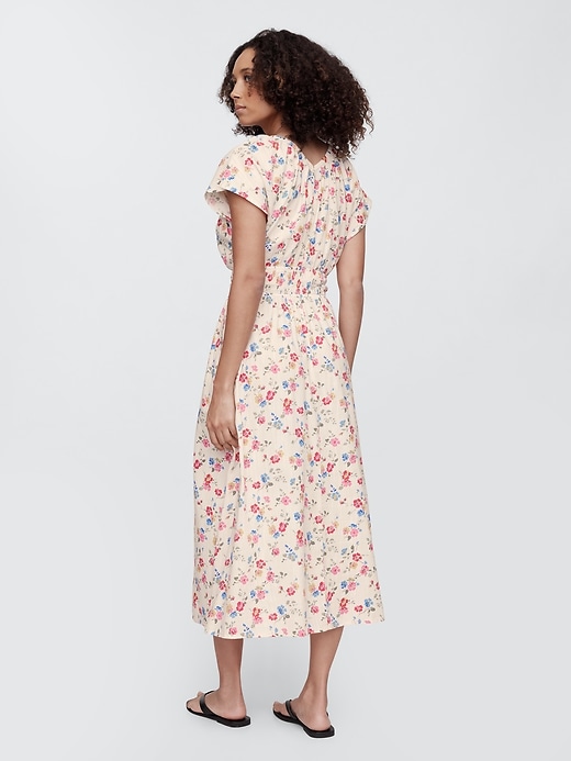 Image number 2 showing, Smocked V-Neck Maxi Dress