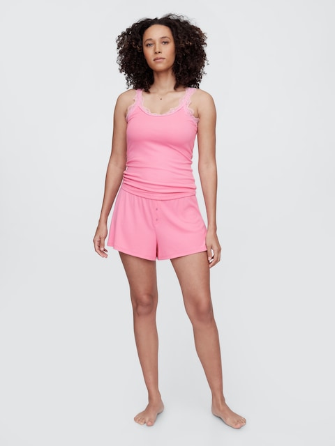 TENCEL™ Ribbed PJ Shorts