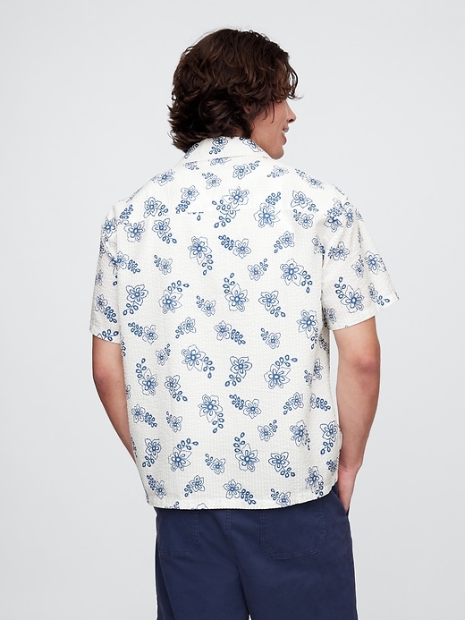 Image number 2 showing, Seersucker Shirt in Boxy Fit
