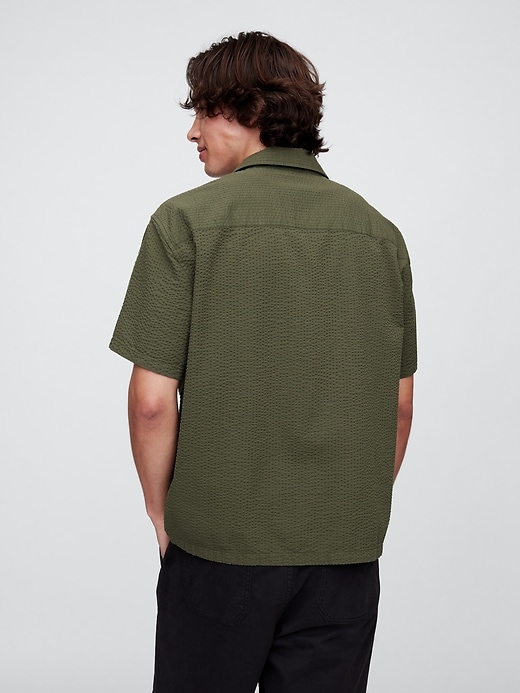 Image number 2 showing, Seersucker Shirt in Boxy Fit