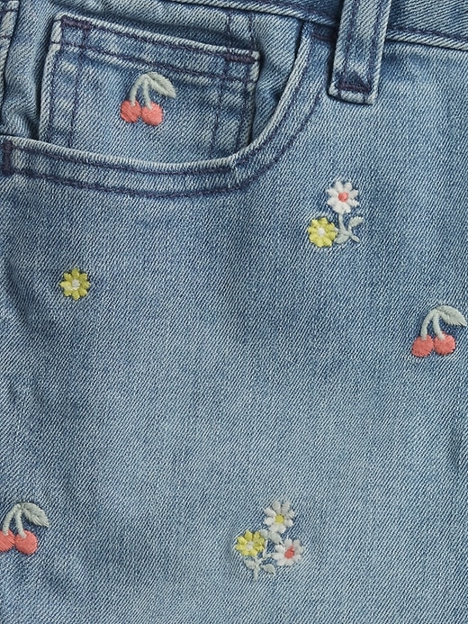 Image number 3 showing, Kids Mid Rise SuperStretch Denim Shorts