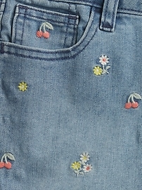 Kids Mid Rise SuperStretch Denim Shorts