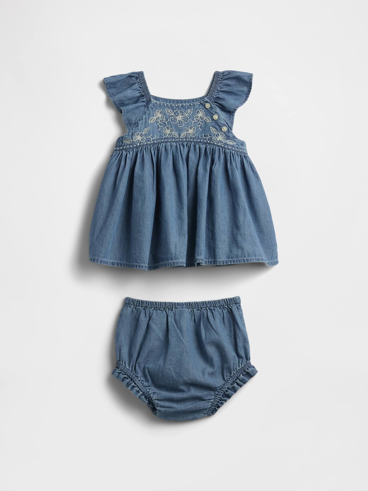 Baby Chambray Two-Piece Outfit Set