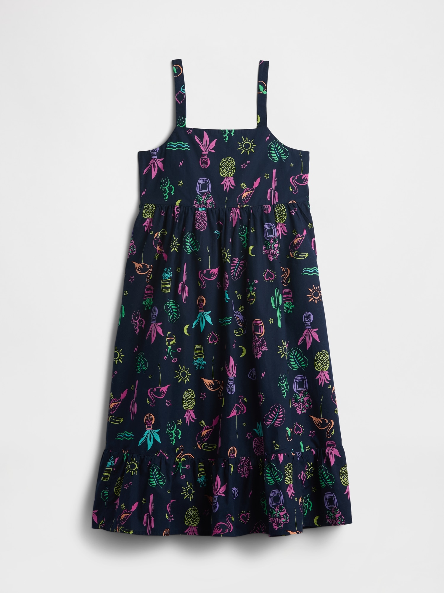 Kids Poplin Midi Dress