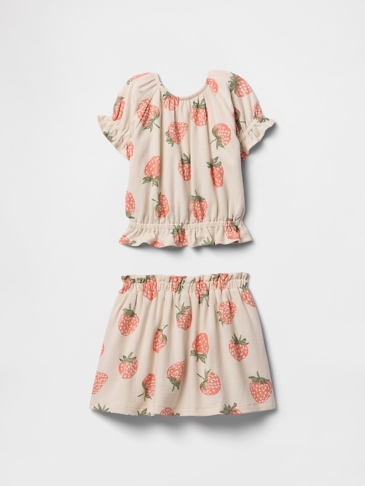 Image number 3 showing, babyGap Textured Skort Two-Piece Outfit Set
