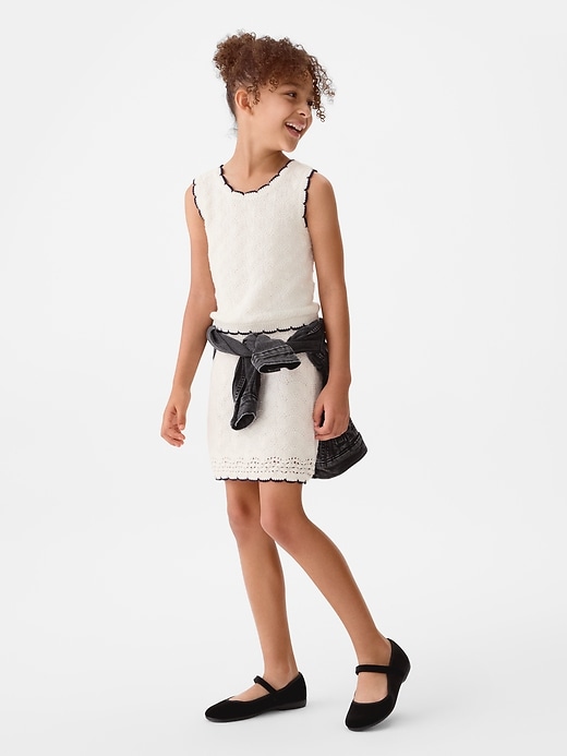 Image number 2 showing, Kids Crochet Skirt