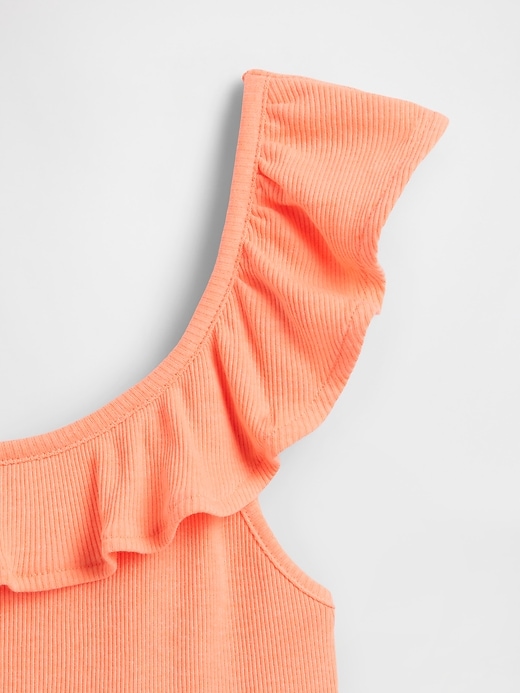 Image number 4 showing, Kids Ribbed Ruffle Tank Top