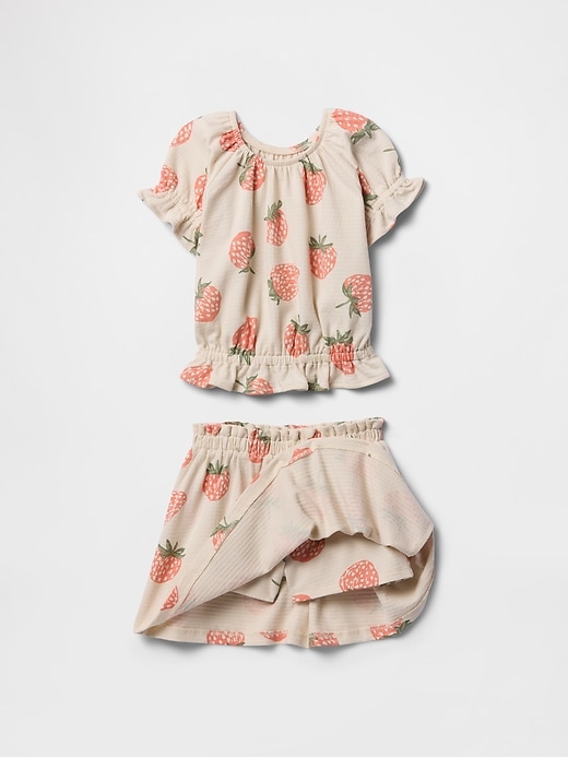 Image number 4 showing, babyGap Textured Skort Two-Piece Outfit Set