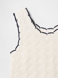 Kids Crochet Sweater Tank Top
