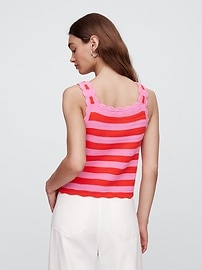 Squareneck Sweater Tank Top