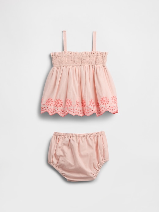 Image number 2 showing, Baby Smocked Two-Piece Outfit Set