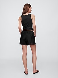 Pull-On Eyelet Shorts