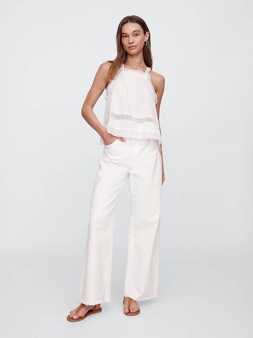 Image number 3 showing, High Neck Lace Top