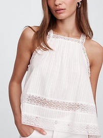 High Neck Lace Top