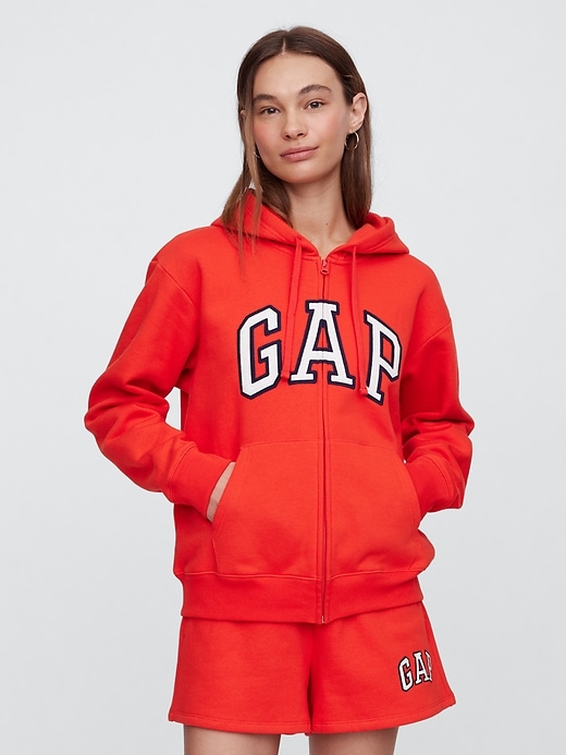 Image number 1 showing, Relaxed Gap Logo Zip Hoodie