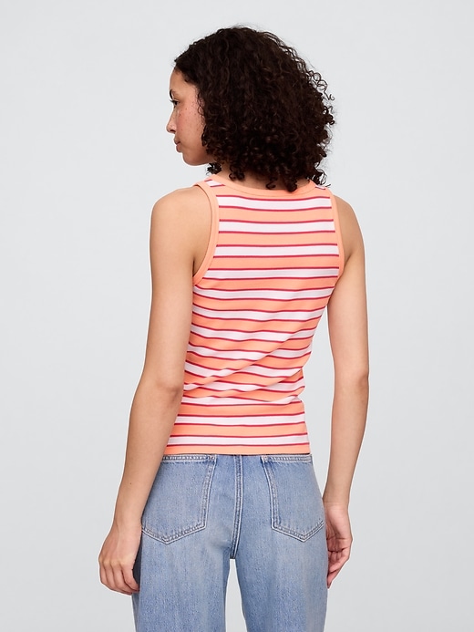 Image number 2 showing, Ribbed Stripe Scoopneck Tank Top