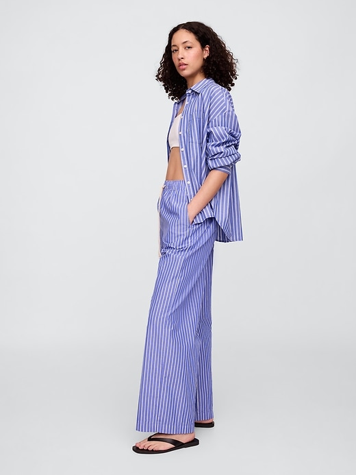 Image number 3 showing, Mid Rise Pull-On Wide-Leg Pants