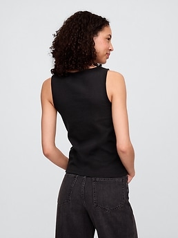 【NOICE】 W RIBBED SLEEVELESS TOP /追跡付 V-Neck Rib Knit Tank with Bow – Hope & Henry