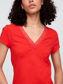 Fitted V-Neck Top