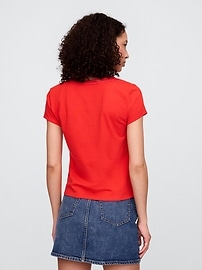 Fitted V-Neck Top