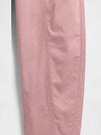 Kids High Rise Seamed Barrel Jeans