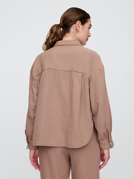 Image number 2 showing, Gauze Big Shirt