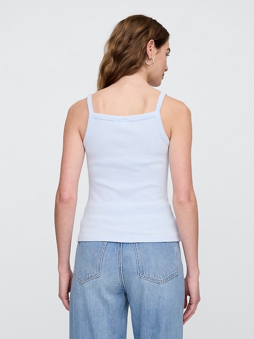 Image number 2 showing, Ribbed Squareneck Tank Top